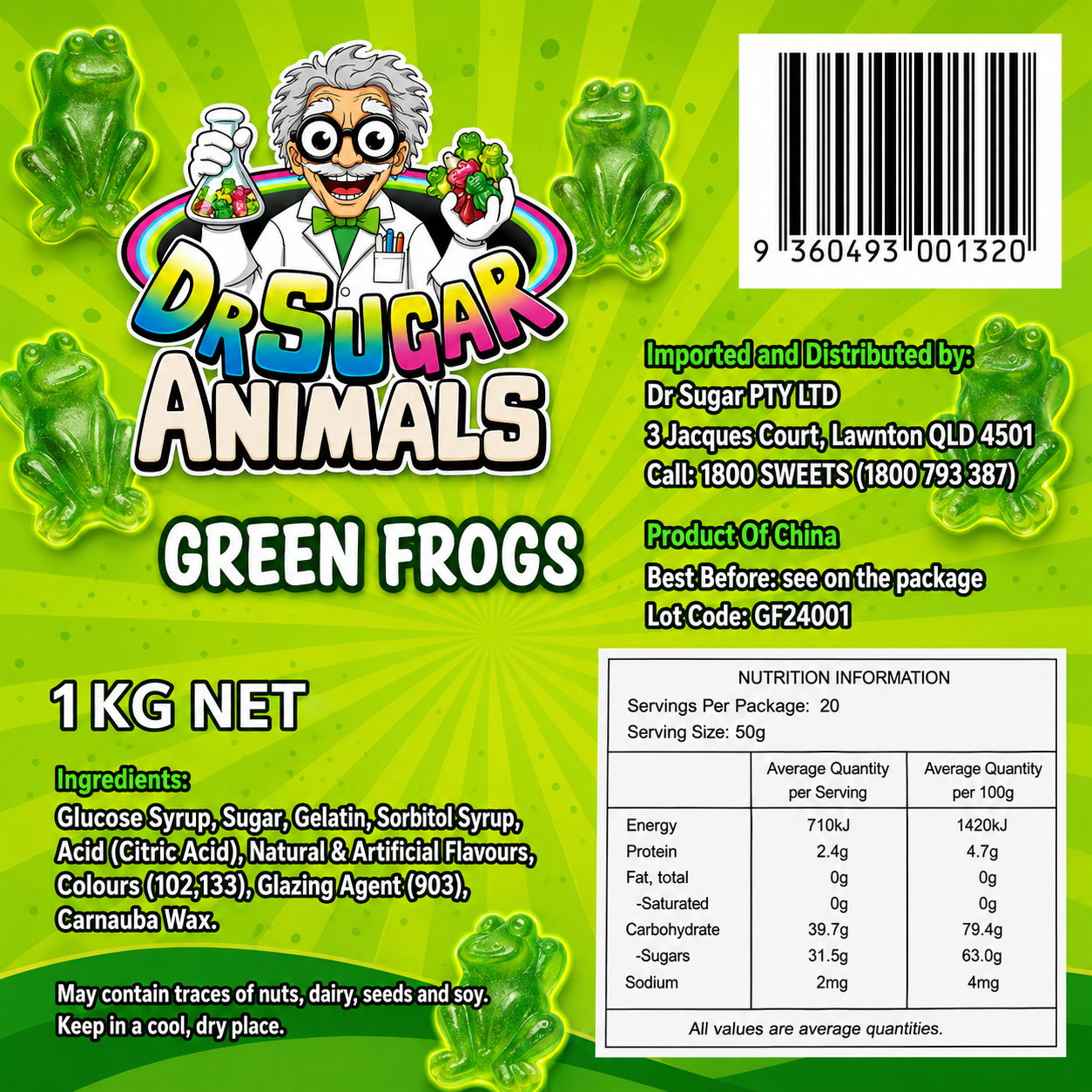 Green Frogs Gummies