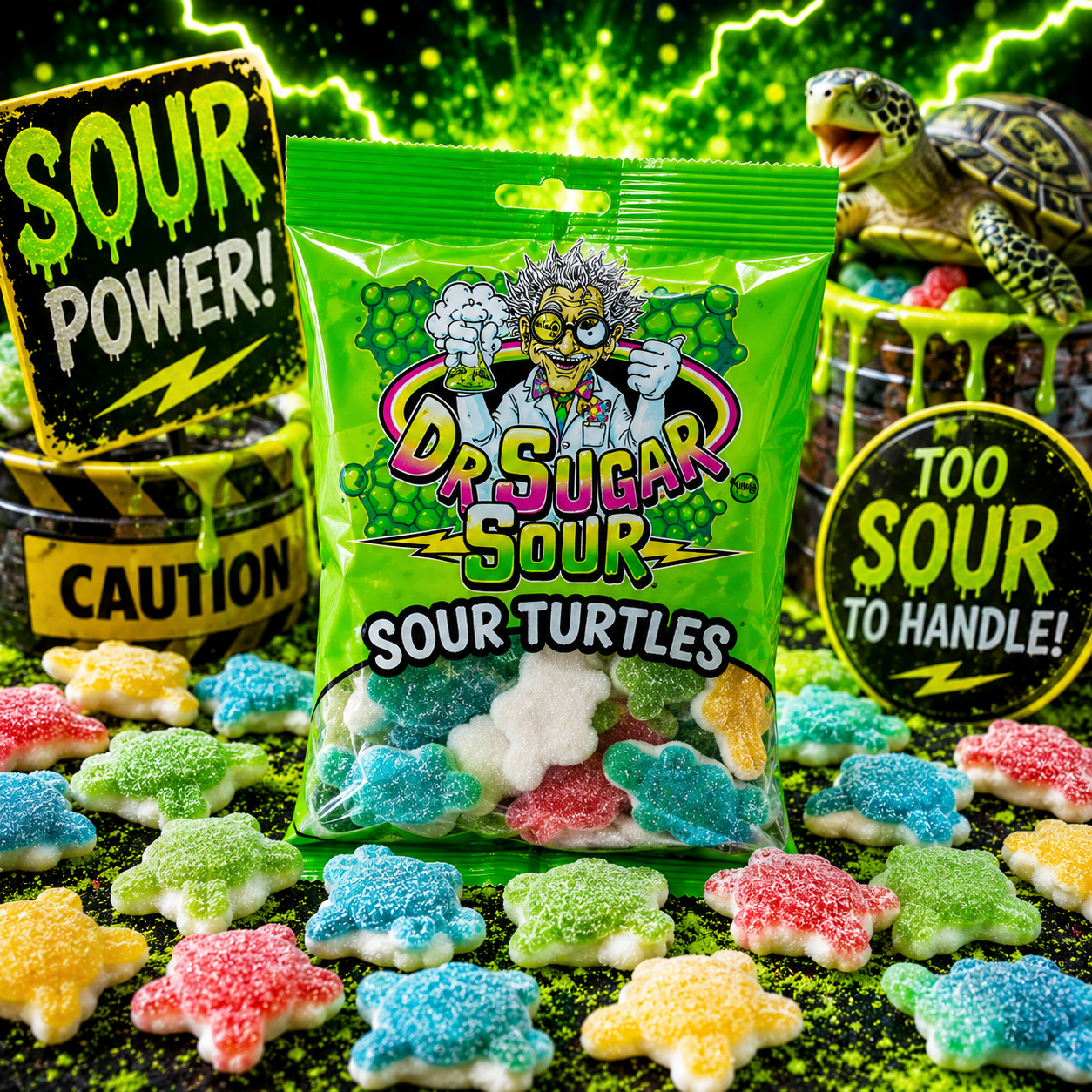 Sour Turtles Gummies