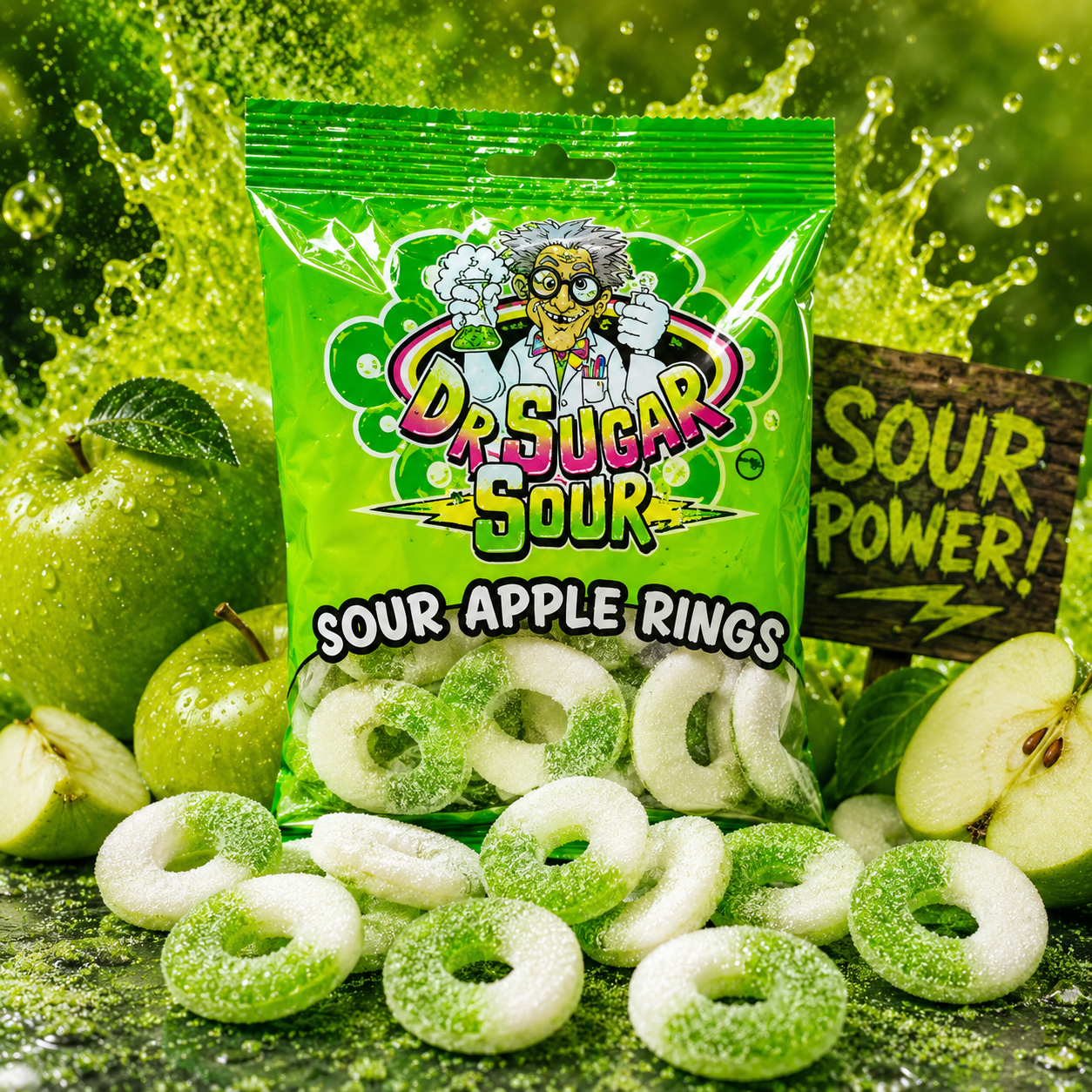 Sour Apple Rings Gummies