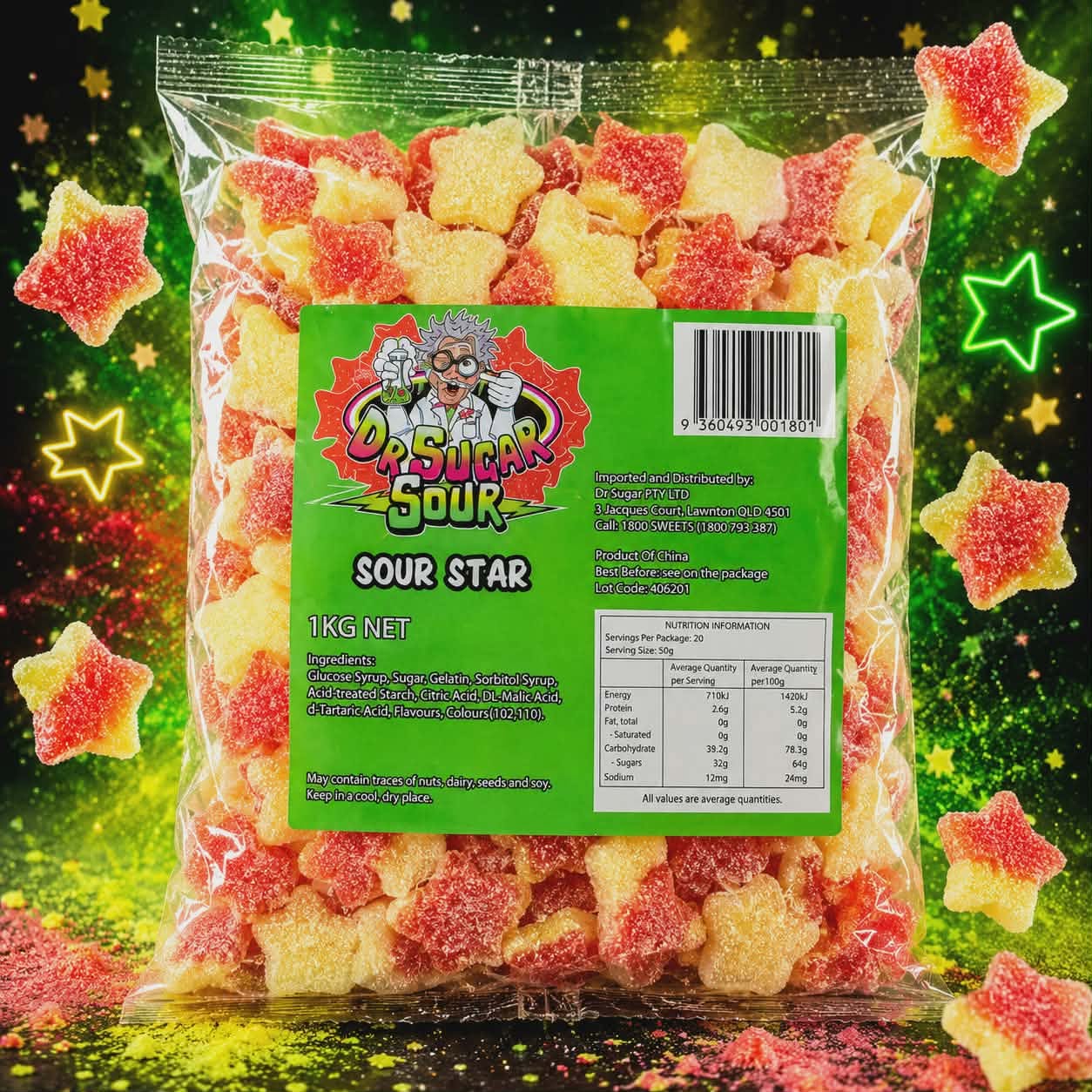 Sour Stars Gummies