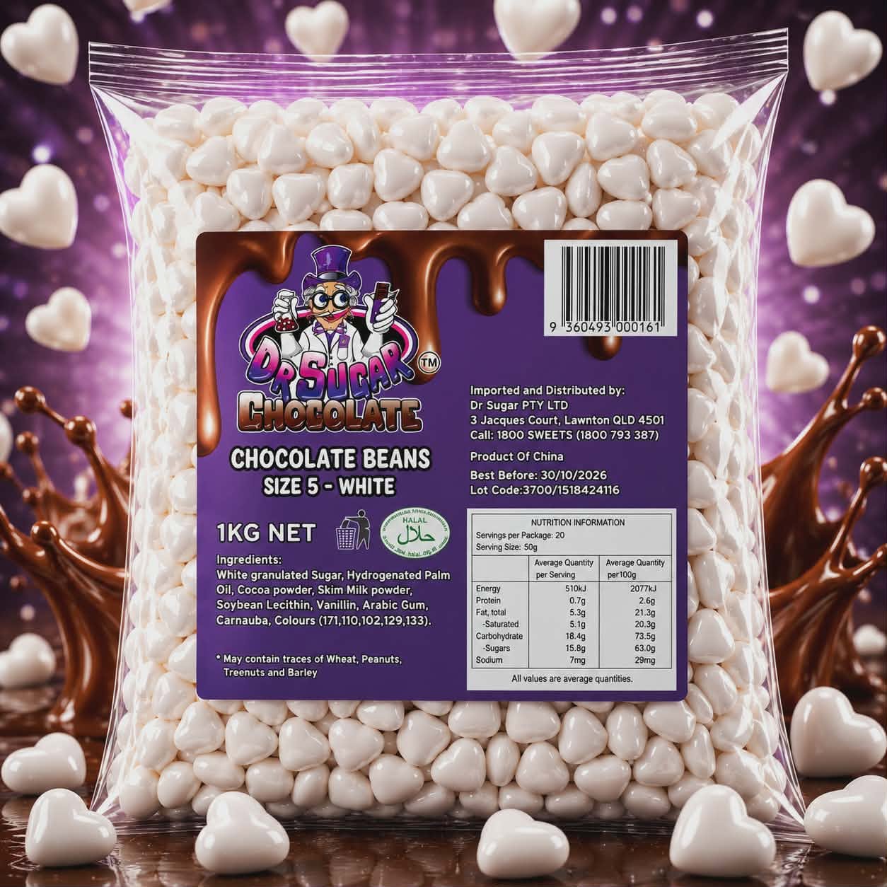 White Chocolate Hearts