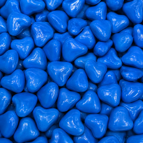 Dark Blue Chocolate Hearts