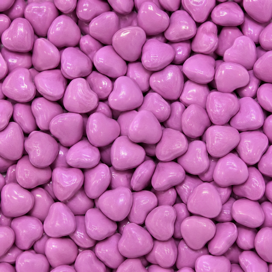 Light Purple Chocolate Hearts