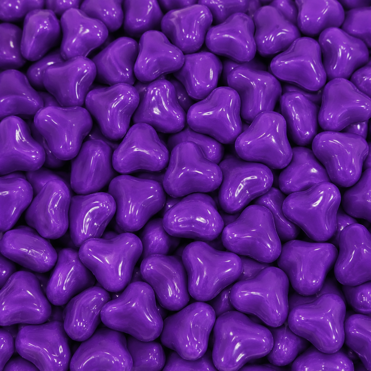 Purple Chocolate Hearts