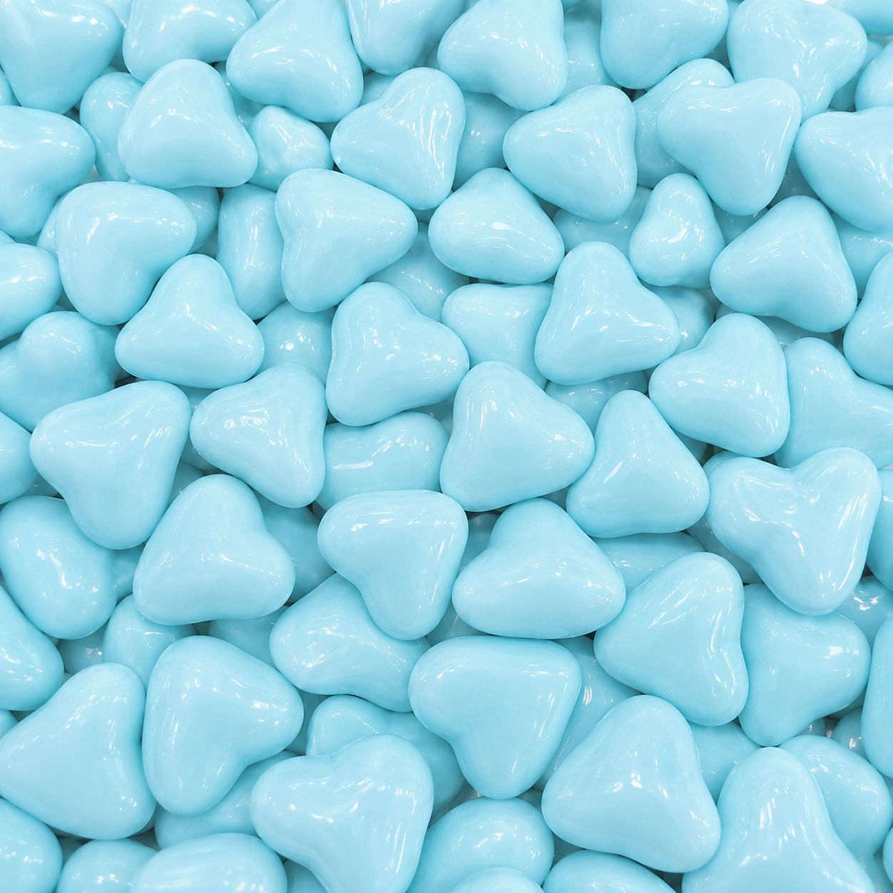 Light Blue Chocolate Hearts