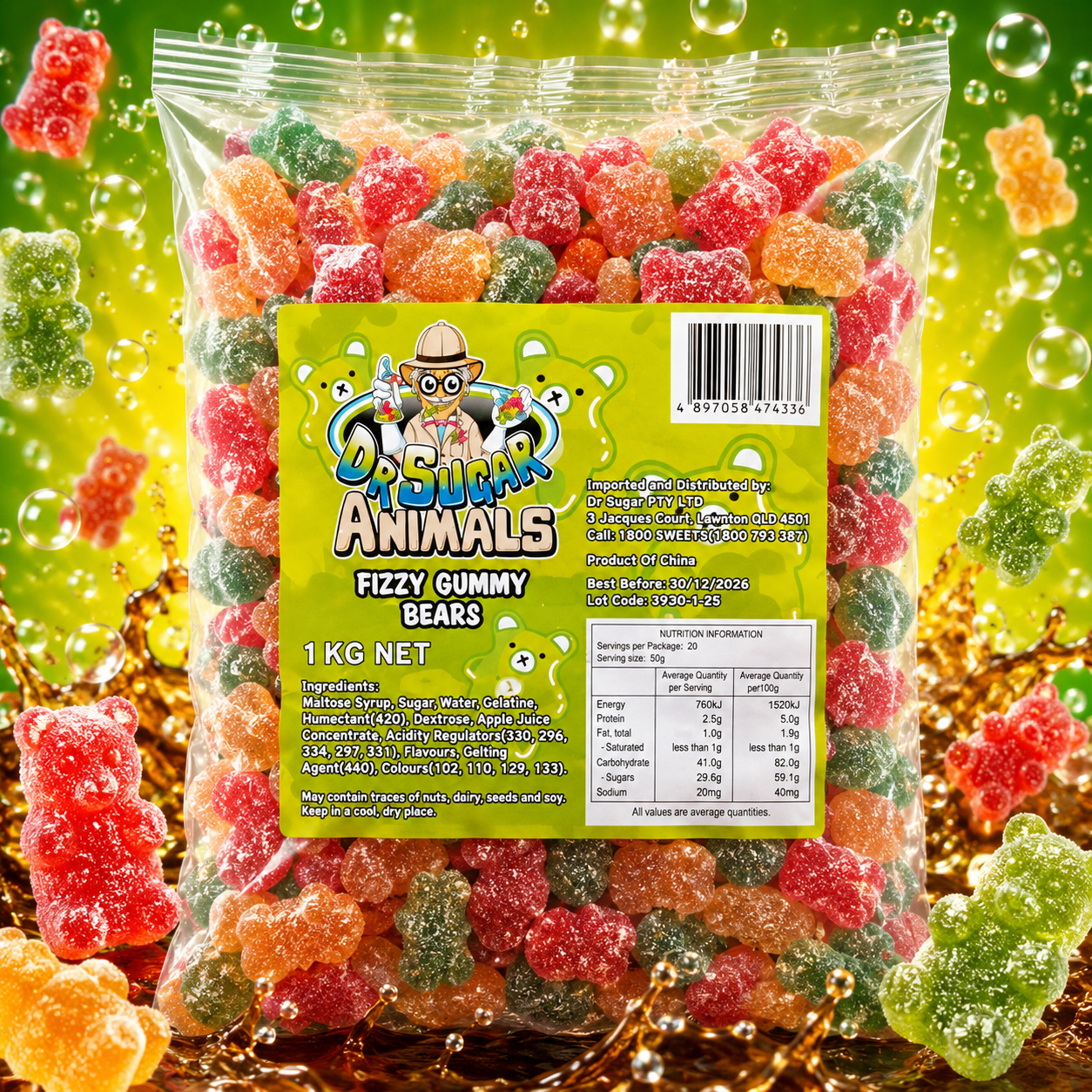 Fizzy Gummy Bears