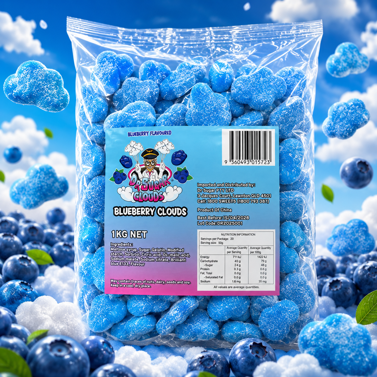Blueberry Clouds Gummies