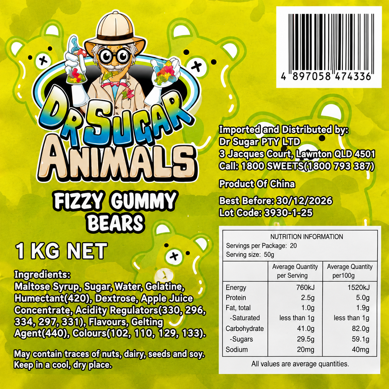 Fizzy Gummy Bears