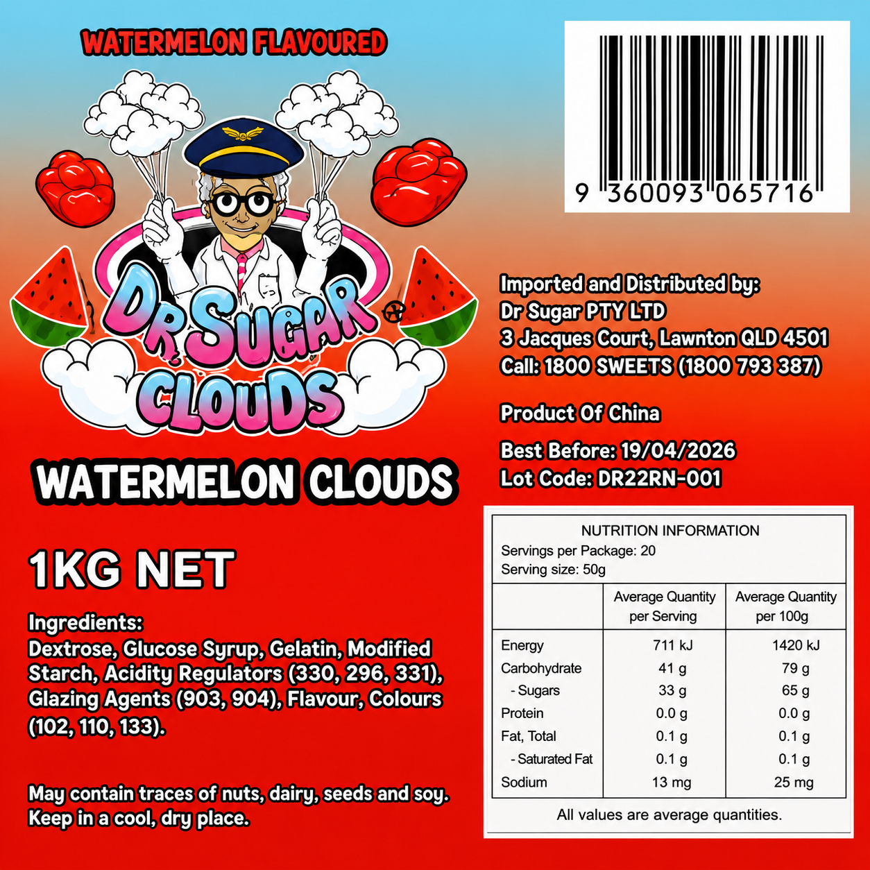 Watermelon Clouds Gummies