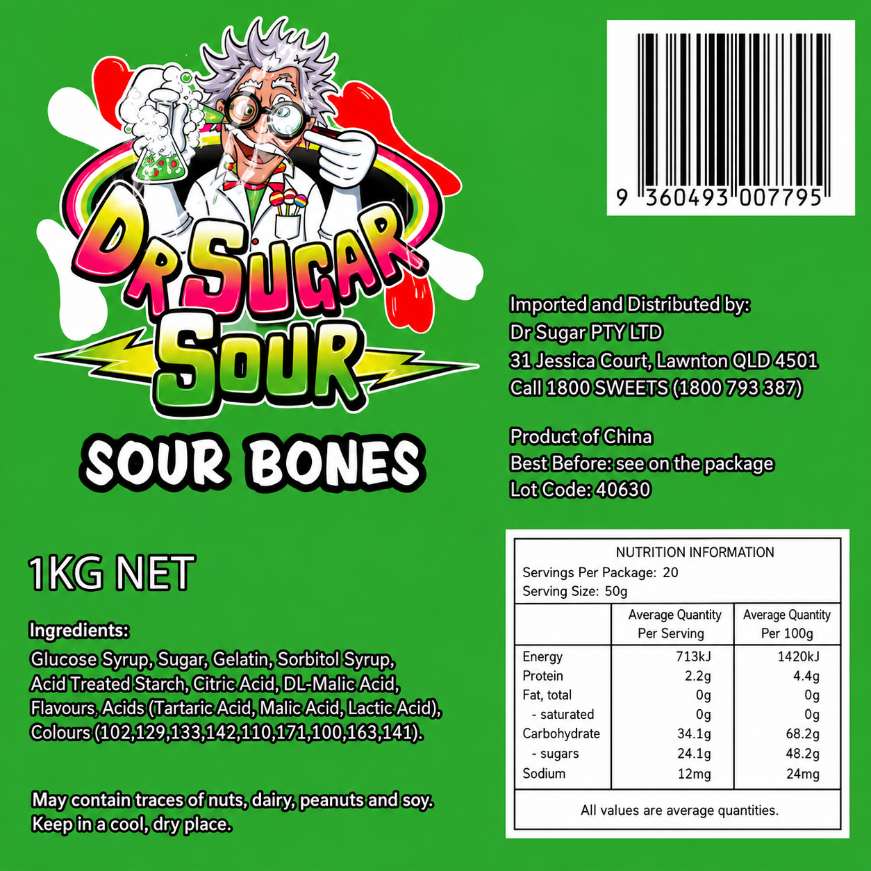 Sour Bones Gummies