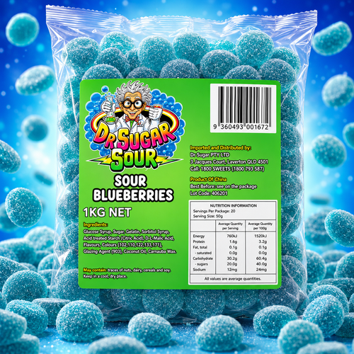 Sour Blueberries Gummies