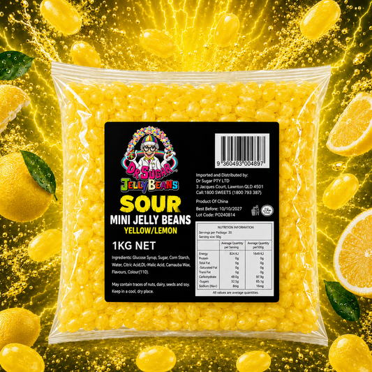 Sour Mini Lemon Jelly Beans