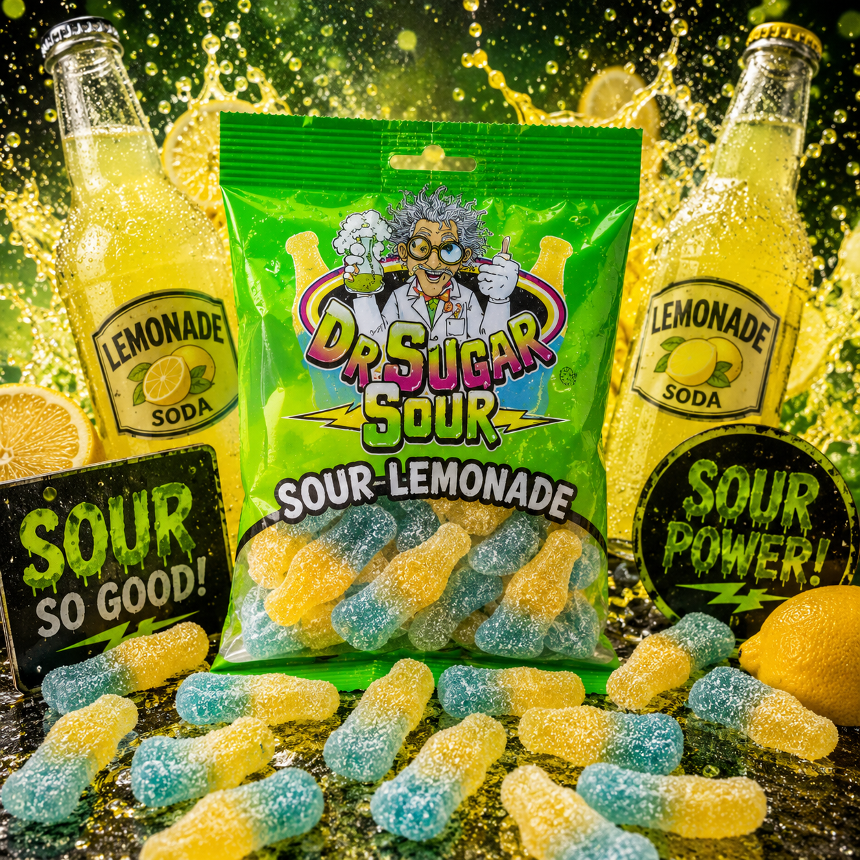 Sour Lemonade Soda Gummies