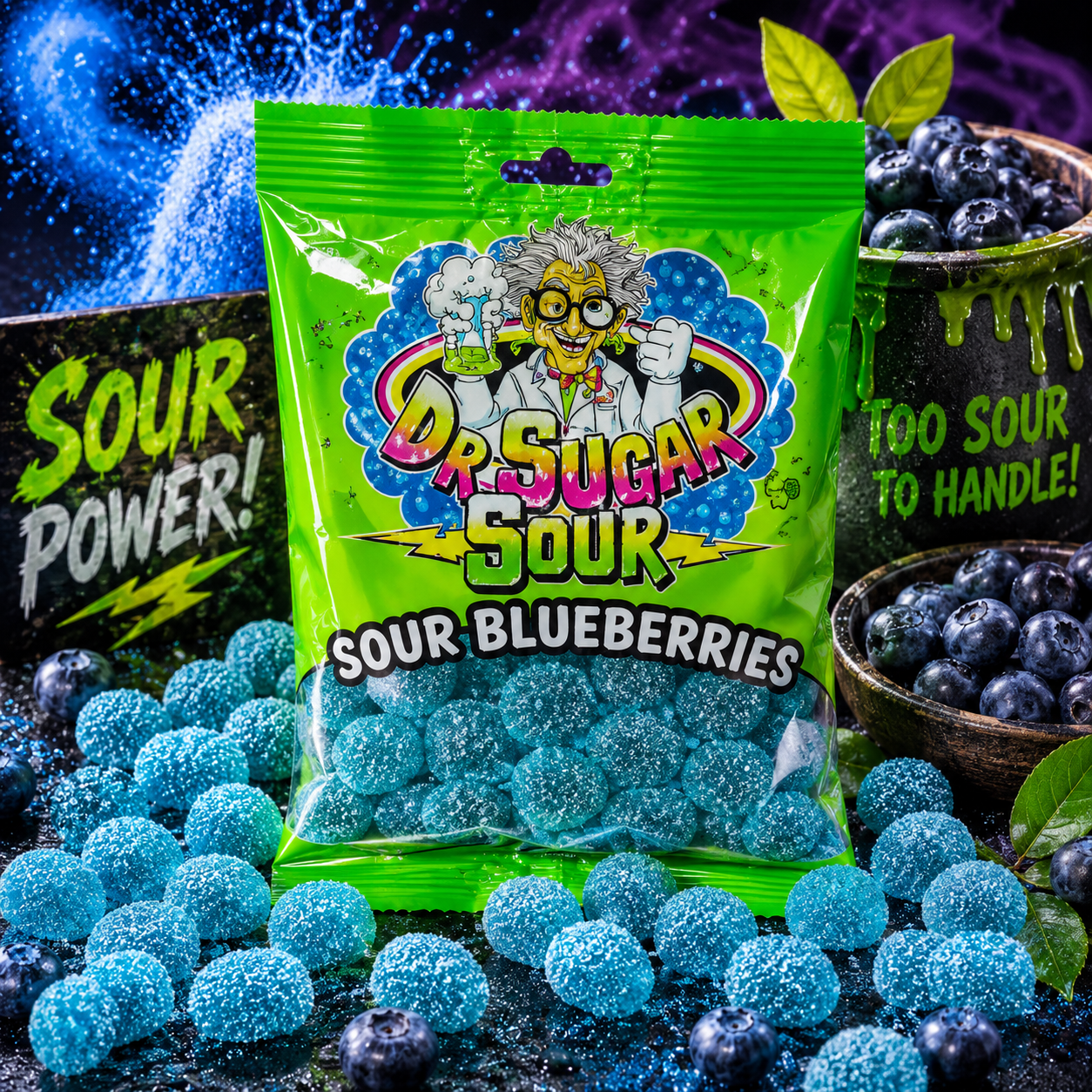 Sour Blueberries Gummies