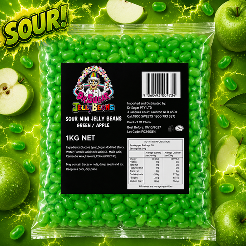 Sour Mini Apple Jelly Beans