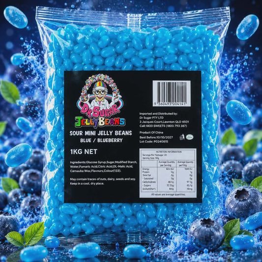 DR SUGAR Mini Sour Blueberry Jelly Beans