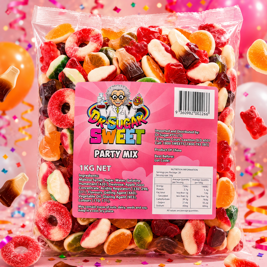 DR SUGAR Party Mix Gummies 1KG Bulk Lollies