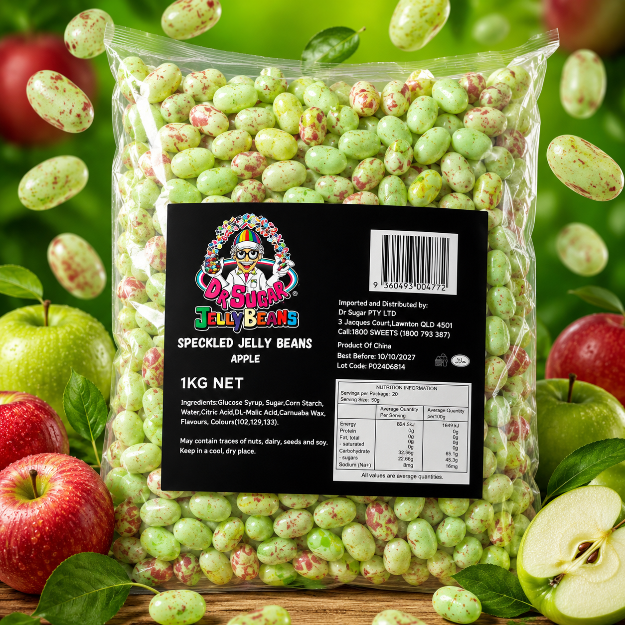 DR SUGAR Speckled Apple Jelly Beans