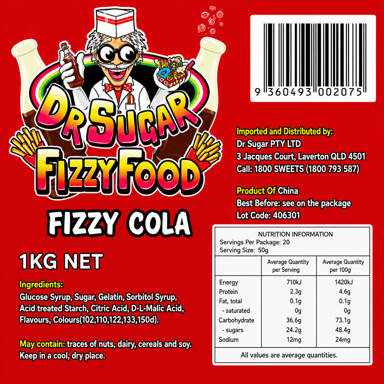 Fizzy Cola Gummies