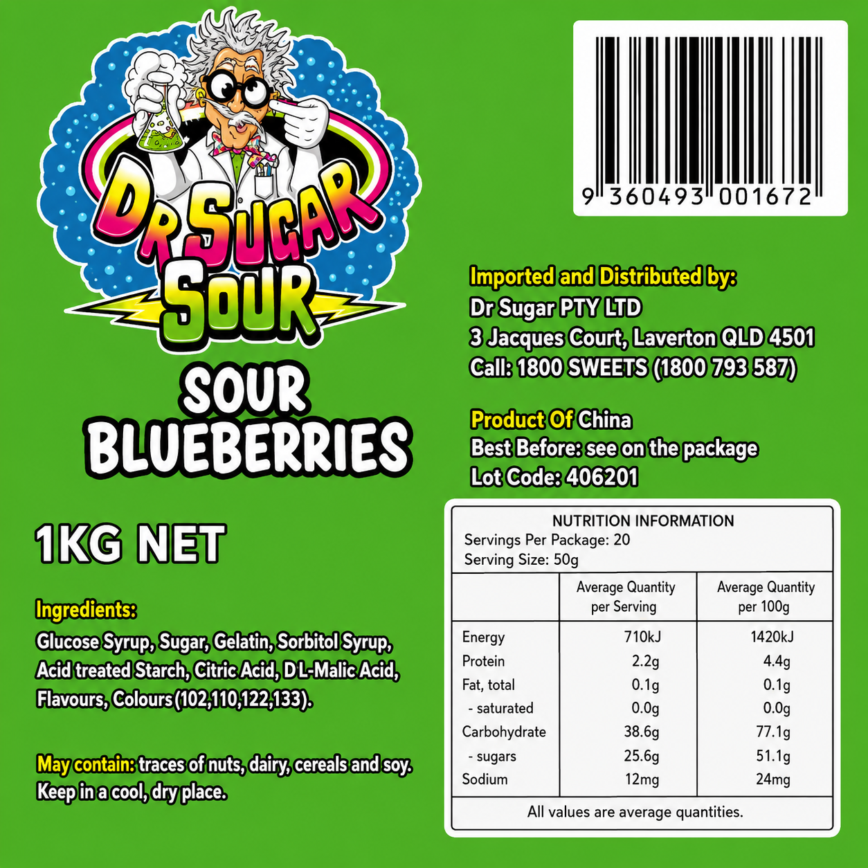 Sour Blueberries Gummies